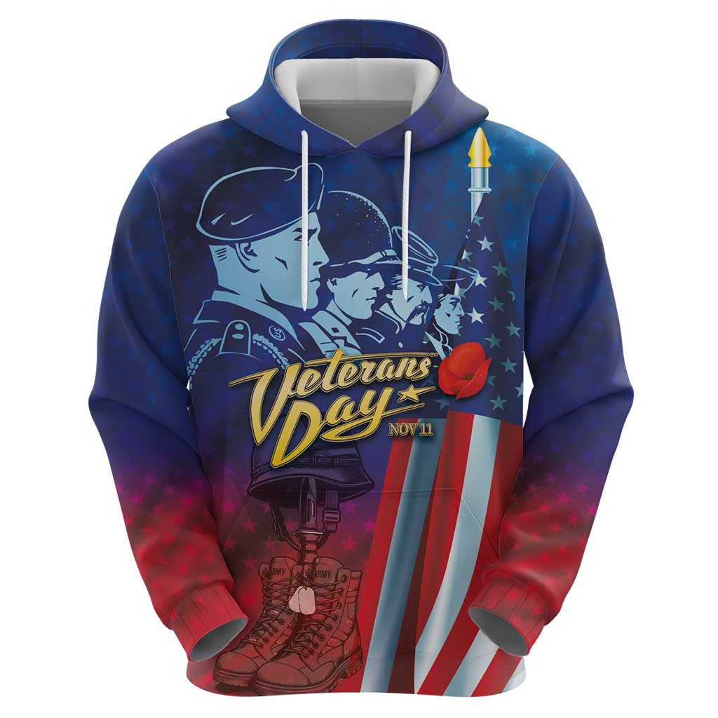 Veterans Day Military Never Forget Forever Honor Zip Hoodie - Wonder Print Shop