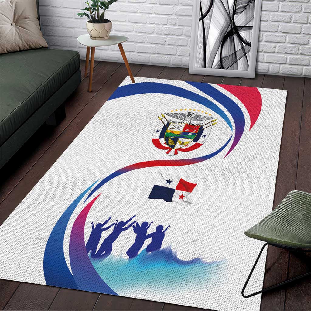 Panama Independence Day Area Rug Coat of Arms and Freedom - Wonder Print Shop
