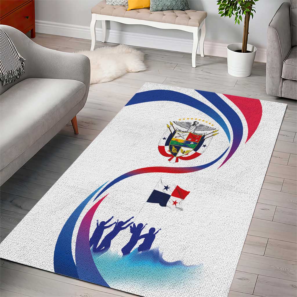 Panama Independence Day Area Rug Coat of Arms and Freedom - Wonder Print Shop