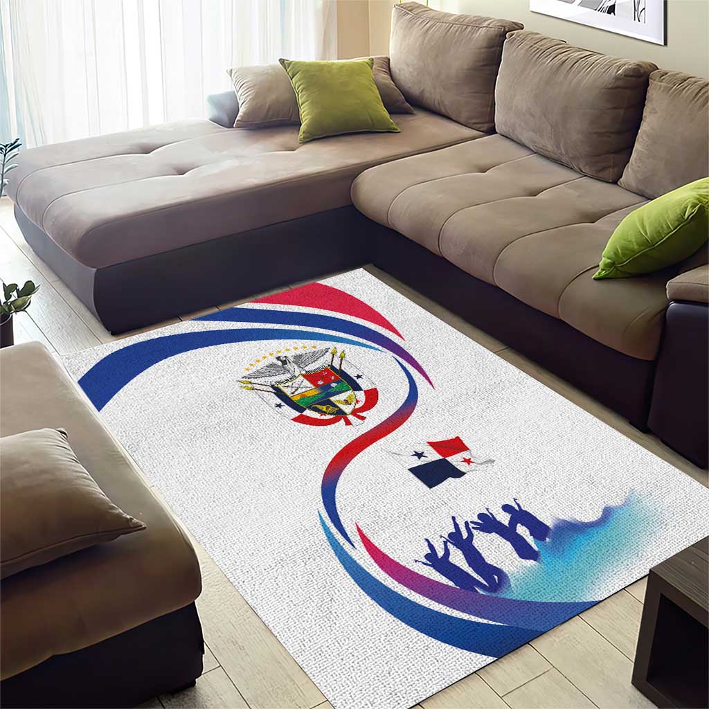 Panama Independence Day Area Rug Coat of Arms and Freedom - Wonder Print Shop