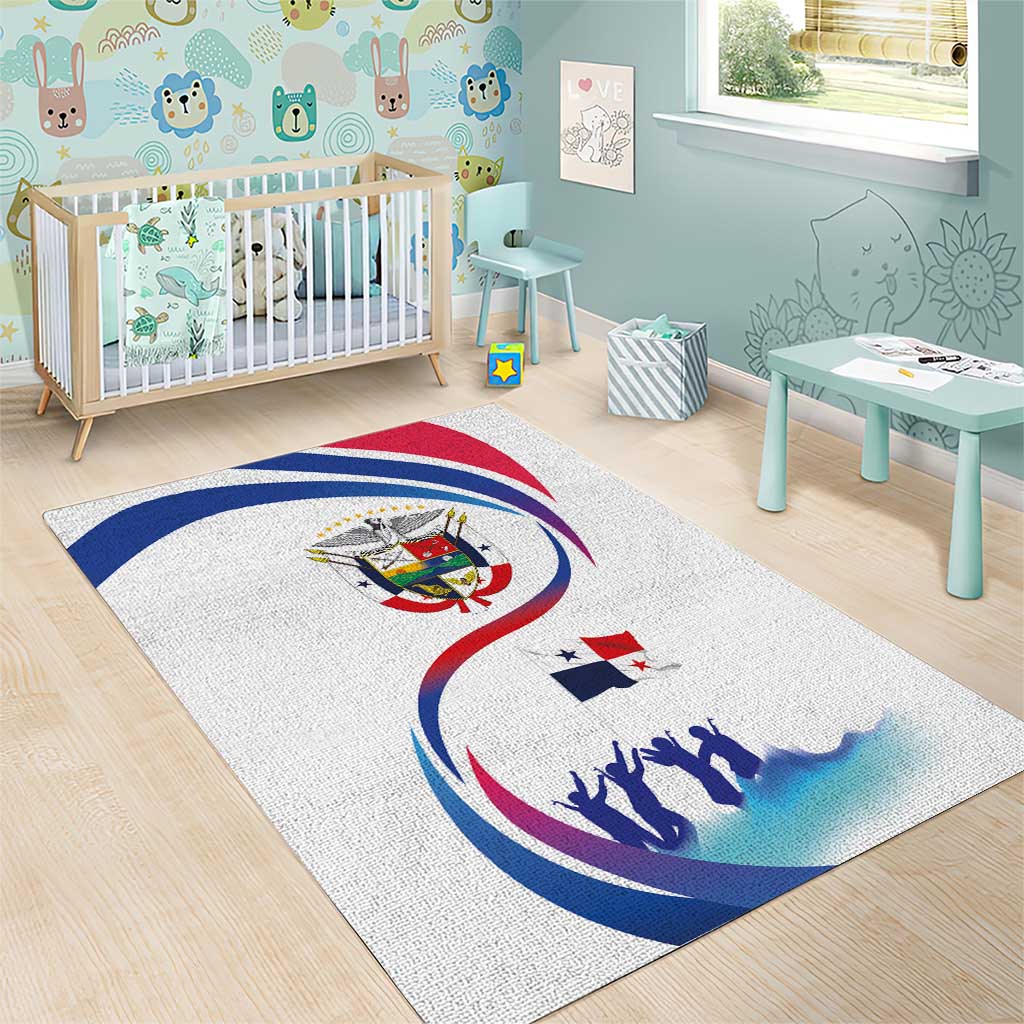 Panama Independence Day Area Rug Coat of Arms and Freedom - Wonder Print Shop