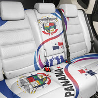 Panama Independence Day Back Car Seat Cover Coat of Arms and Freedom - Wonder Print Shop