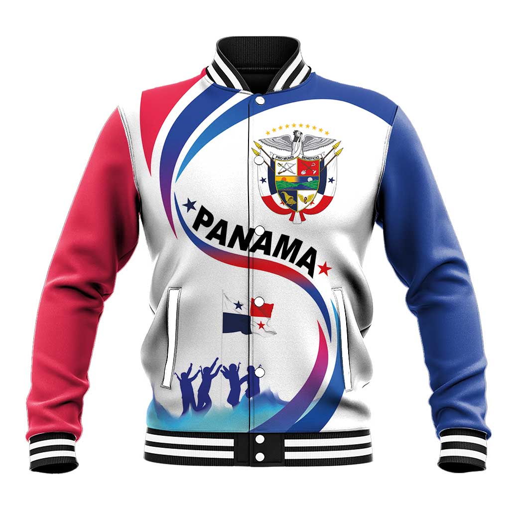 Panama Independence Day Baseball Jacket Coat of Arms and Freedom - Wonder Print Shop