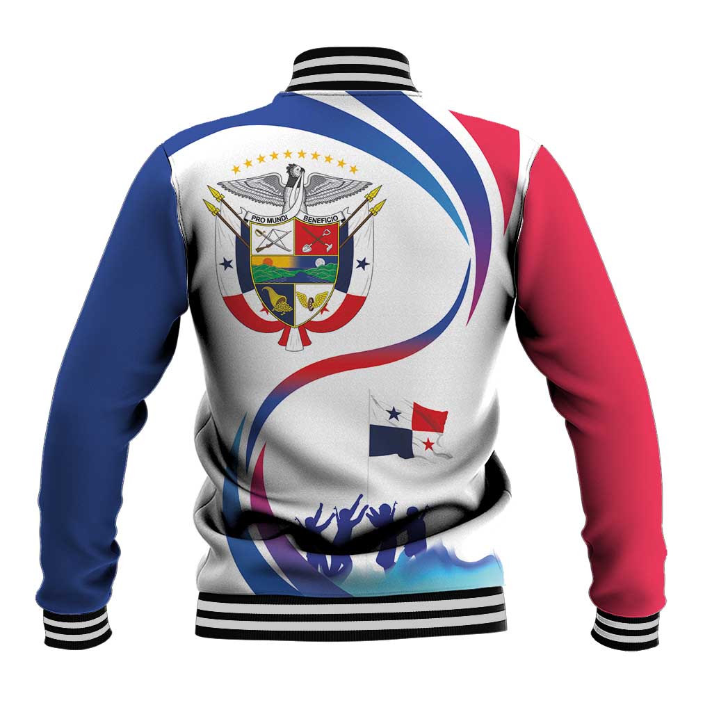 Panama Independence Day Baseball Jacket Coat of Arms and Freedom - Wonder Print Shop