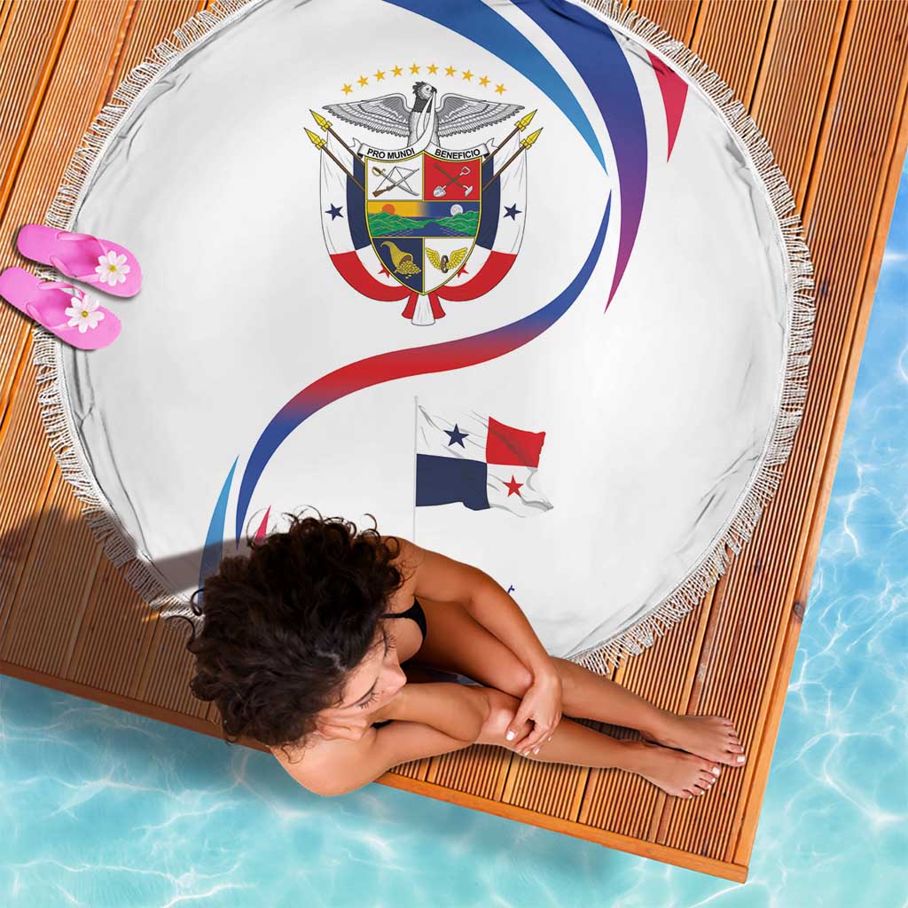 Panama Independence Day Beach Blanket Coat of Arms and Freedom - Wonder Print Shop