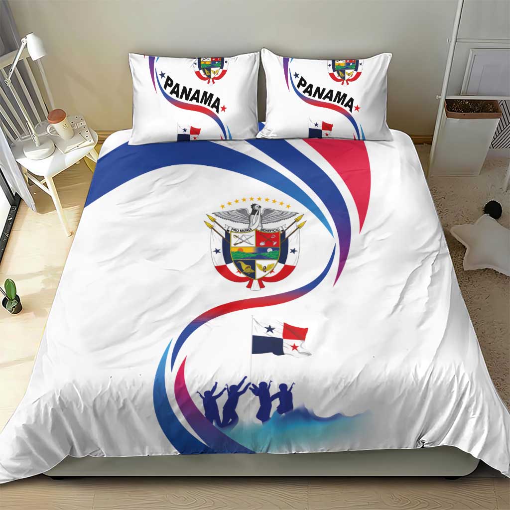 Panama Independence Day Bedding Set Coat of Arms and Freedom - Wonder Print Shop