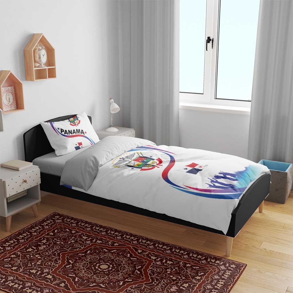 Panama Independence Day Bedding Set Coat of Arms and Freedom - Wonder Print Shop