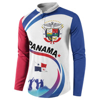 Panama Independence Day Button Sweatshirt Coat of Arms and Freedom - Wonder Print Shop