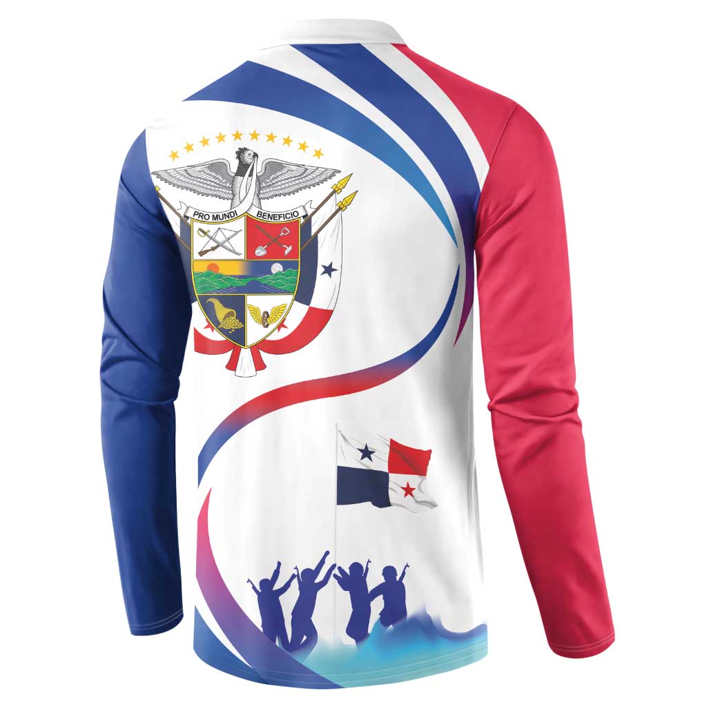Panama Independence Day Button Sweatshirt Coat of Arms and Freedom - Wonder Print Shop
