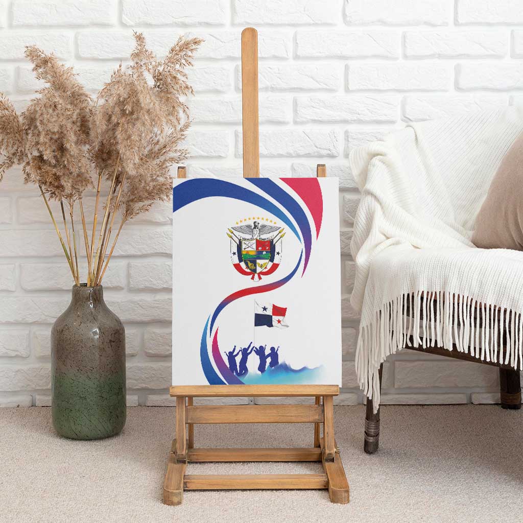 Panama Independence Day Canvas Wall Art Coat of Arms and Freedom - Wonder Print Shop
