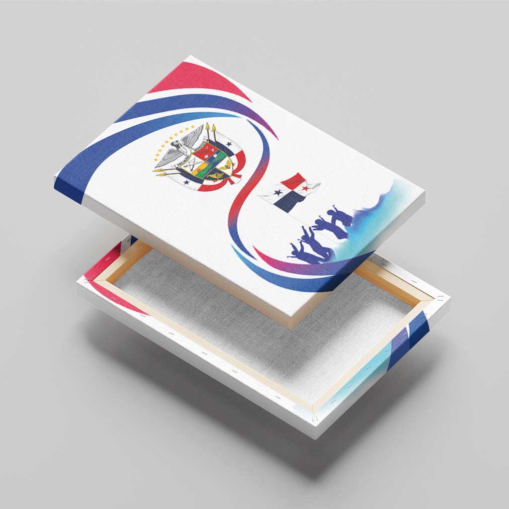 Panama Independence Day Canvas Wall Art Coat of Arms and Freedom - Wonder Print Shop