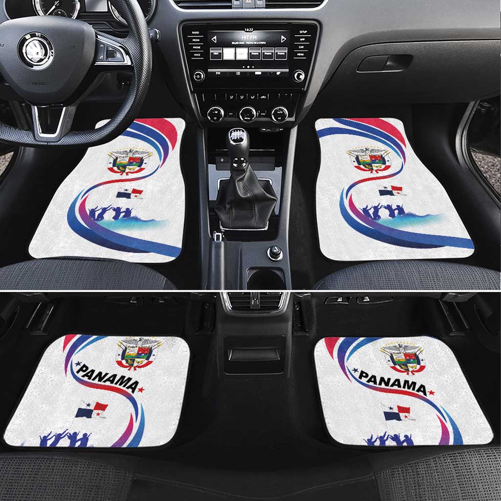 Panama Independence Day Car Mats Coat of Arms and Freedom - Wonder Print Shop
