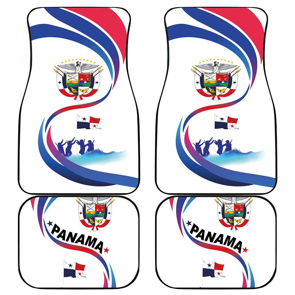 Panama Independence Day Car Mats Coat of Arms and Freedom - Wonder Print Shop