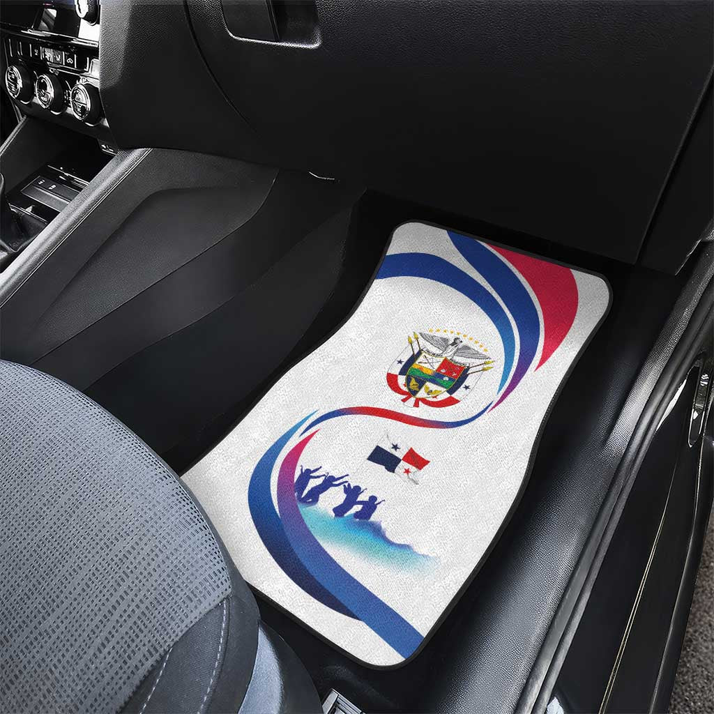 Panama Independence Day Car Mats Coat of Arms and Freedom - Wonder Print Shop
