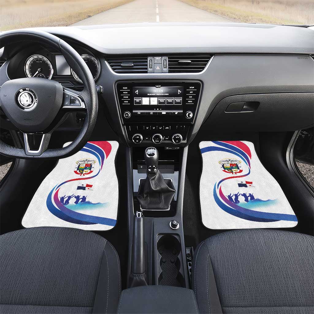 Panama Independence Day Car Mats Coat of Arms and Freedom - Wonder Print Shop