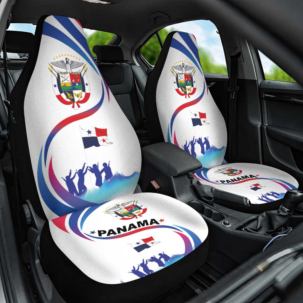 Panama Independence Day Car Seat Cover Coat of Arms and Freedom - Wonder Print Shop