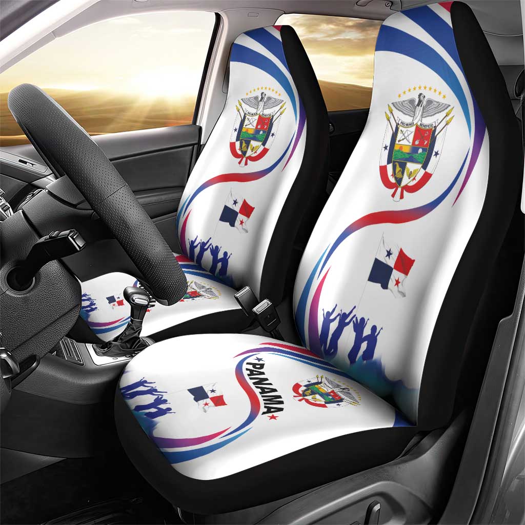 Panama Independence Day Car Seat Cover Coat of Arms and Freedom - Wonder Print Shop
