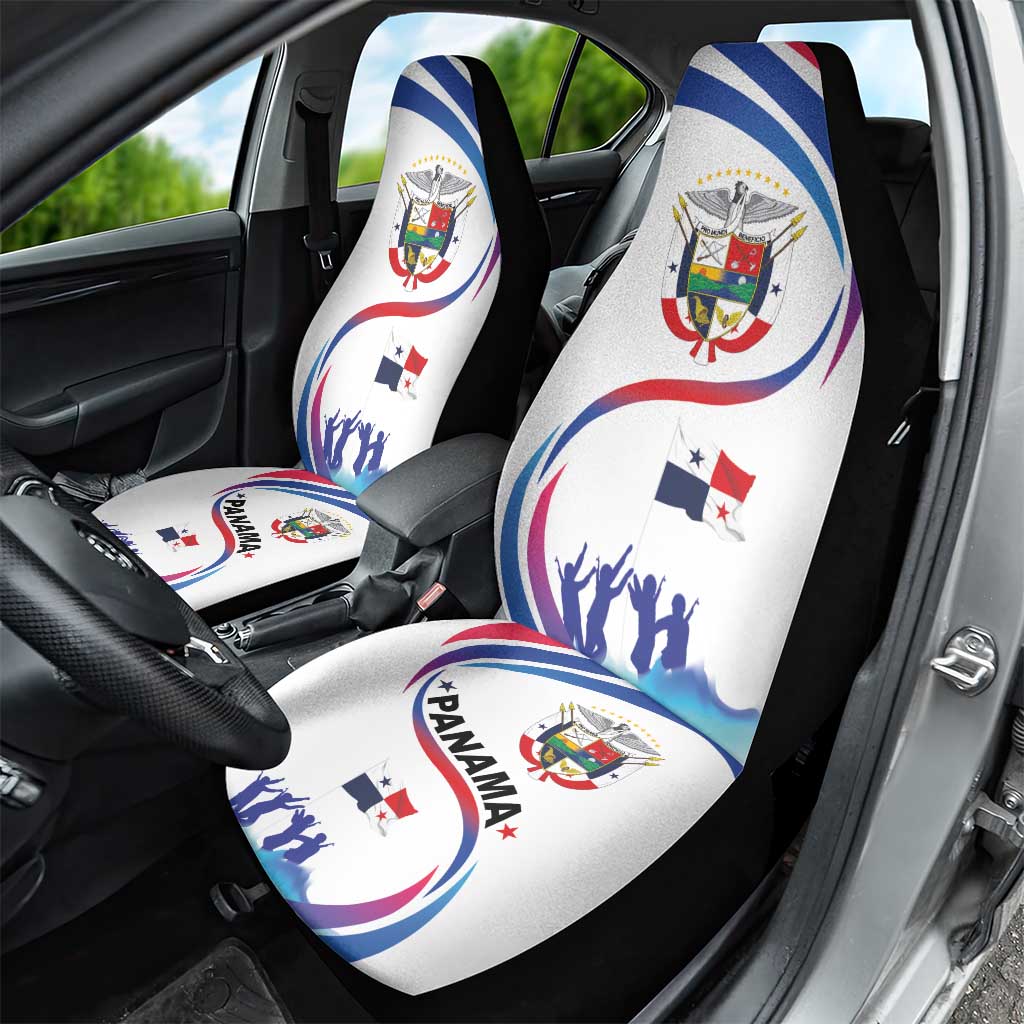 Panama Independence Day Car Seat Cover Coat of Arms and Freedom - Wonder Print Shop