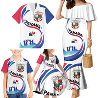 Panama Independence Day Family Matching Mermaid Dress and Hawaiian Shirt Coat of Arms and Freedom - Wonder Print Shop