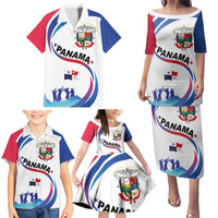 Panama Independence Day Family Matching Puletasi and Hawaiian Shirt Coat of Arms and Freedom - Wonder Print Shop