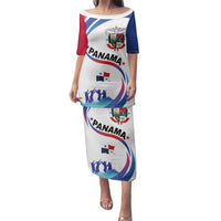 Panama Independence Day Family Matching Puletasi and Hawaiian Shirt Coat of Arms and Freedom - Wonder Print Shop