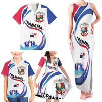 Panama Independence Day Family Matching Tank Maxi Dress and Hawaiian Shirt Coat of Arms and Freedom - Wonder Print Shop