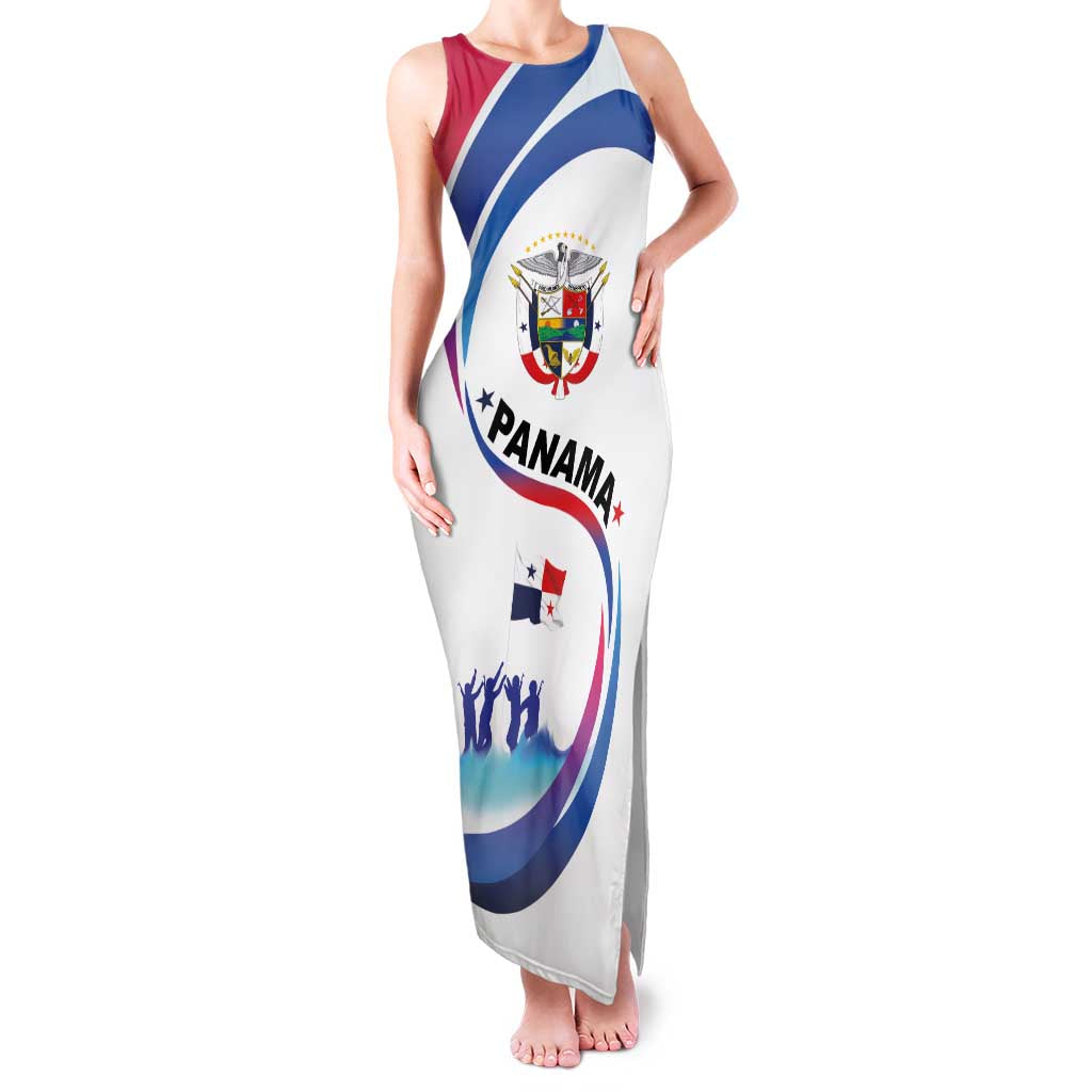 Panama Independence Day Family Matching Tank Maxi Dress and Hawaiian Shirt Coat of Arms and Freedom - Wonder Print Shop