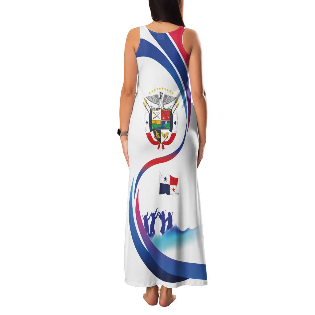Panama Independence Day Family Matching Tank Maxi Dress and Hawaiian Shirt Coat of Arms and Freedom - Wonder Print Shop
