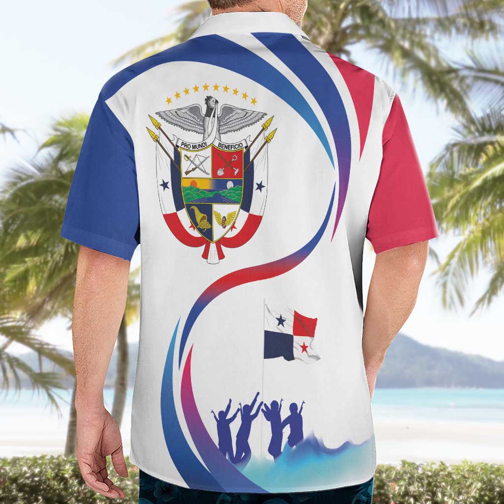 Panama Independence Day Hawaiian Shirt Coat of Arms and Freedom - Wonder Print Shop