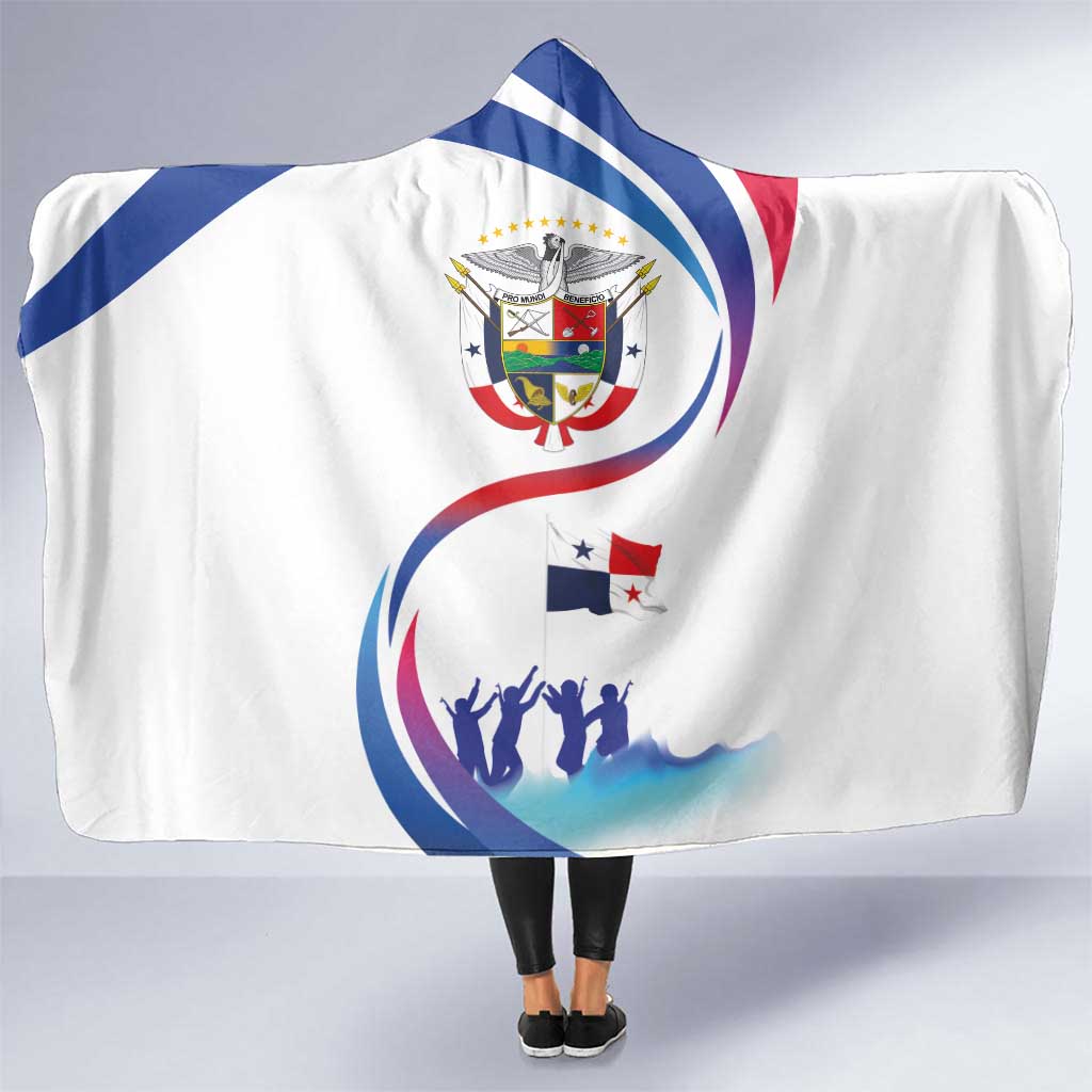 Panama Independence Day Hooded Blanket Coat of Arms and Freedom