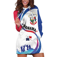 Panama Independence Day Hoodie Dress Coat of Arms and Freedom - Wonder Print Shop