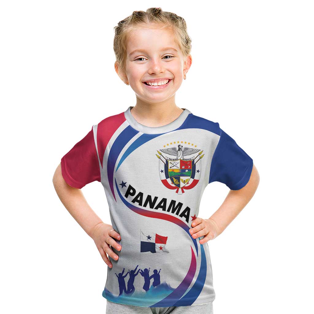 Panama Independence Day Kid T Shirt Coat of Arms and Freedom - Wonder Print Shop