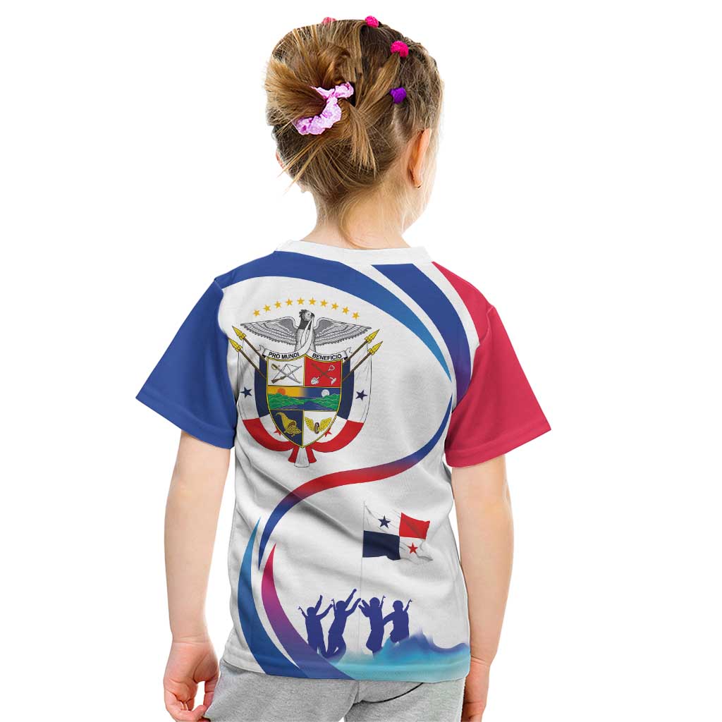 Panama Independence Day Kid T Shirt Coat of Arms and Freedom - Wonder Print Shop
