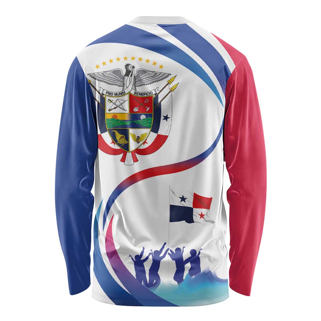 Panama Independence Day Long Sleeve Shirt Coat of Arms and Freedom - Wonder Print Shop