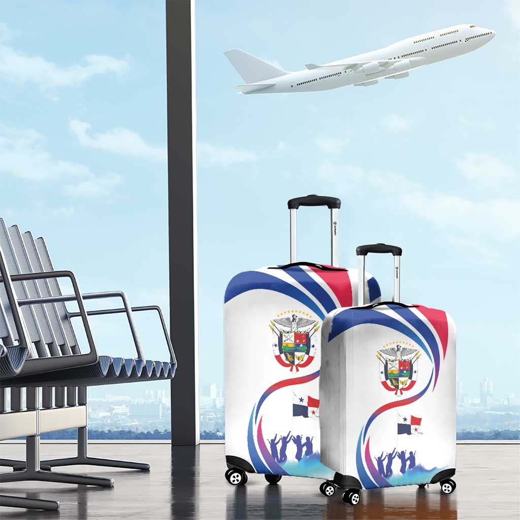Panama Independence Day Luggage Cover Coat of Arms and Freedom - Wonder Print Shop