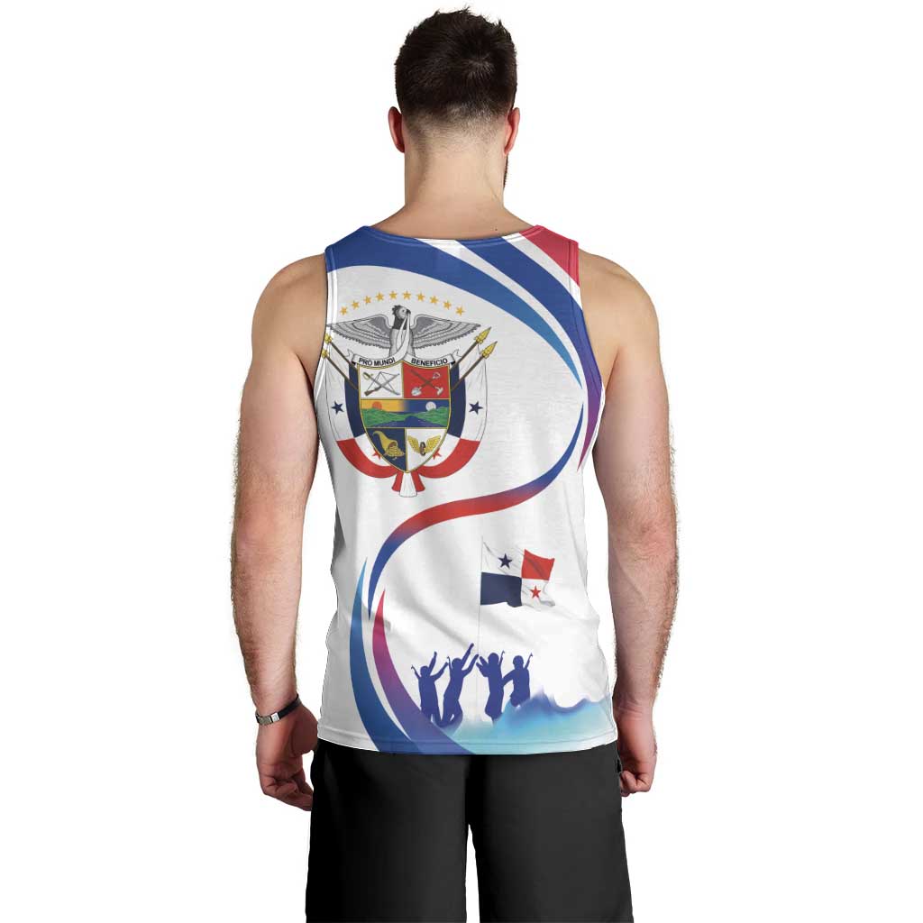 Panama Independence Day Men Tank Top Coat of Arms and Freedom - Wonder Print Shop