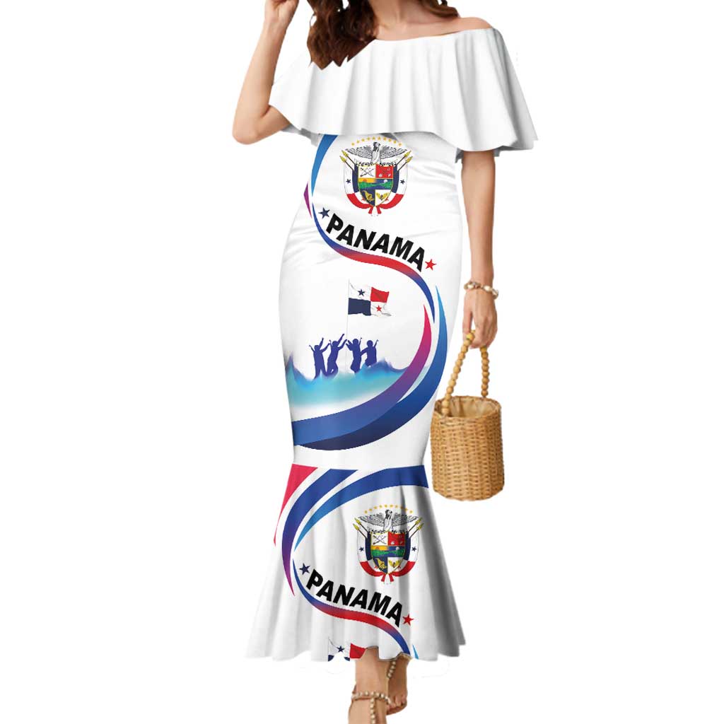 Panama Independence Day Mermaid Dress Coat of Arms and Freedom - Wonder Print Shop