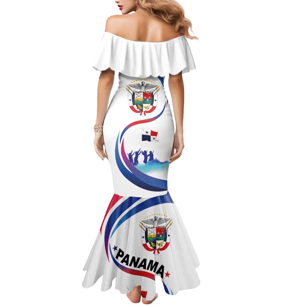 Panama Independence Day Mermaid Dress Coat of Arms and Freedom - Wonder Print Shop