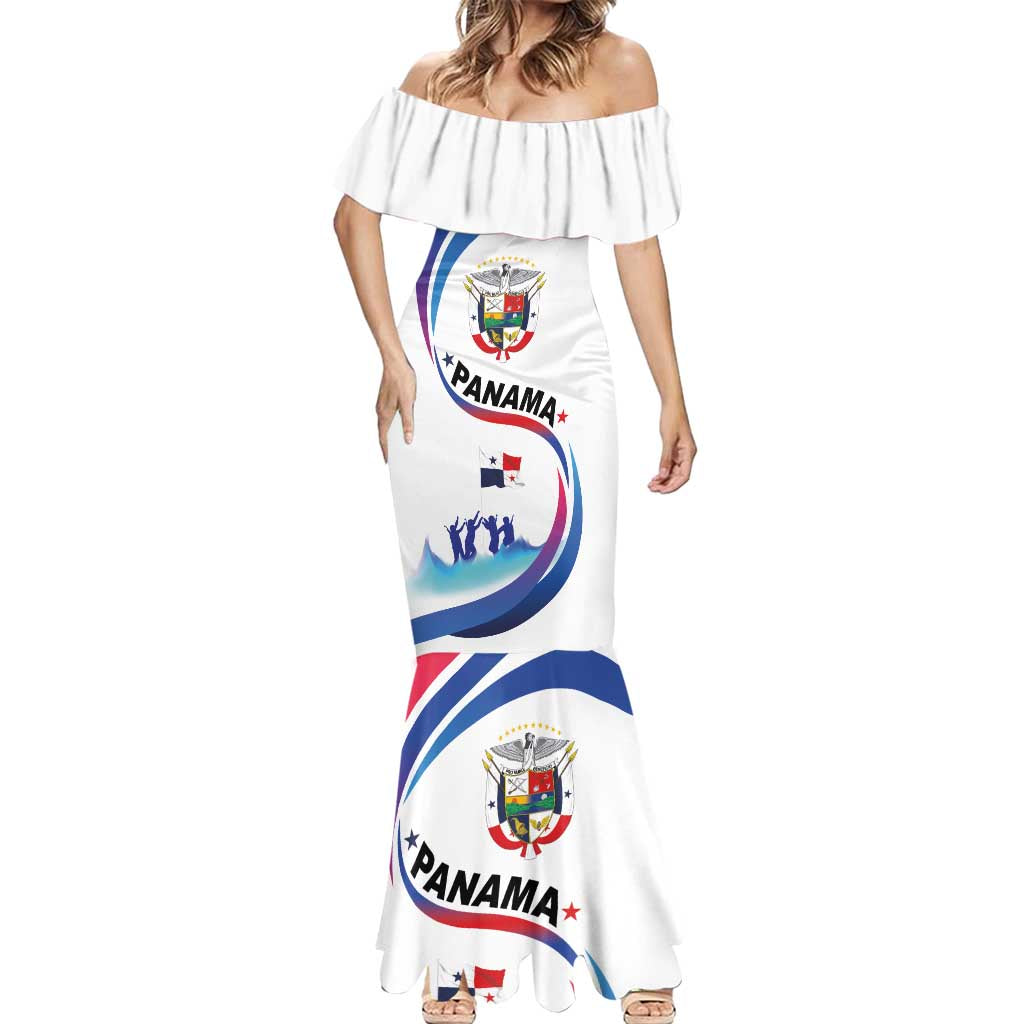 Panama Independence Day Mermaid Dress Coat of Arms and Freedom - Wonder Print Shop