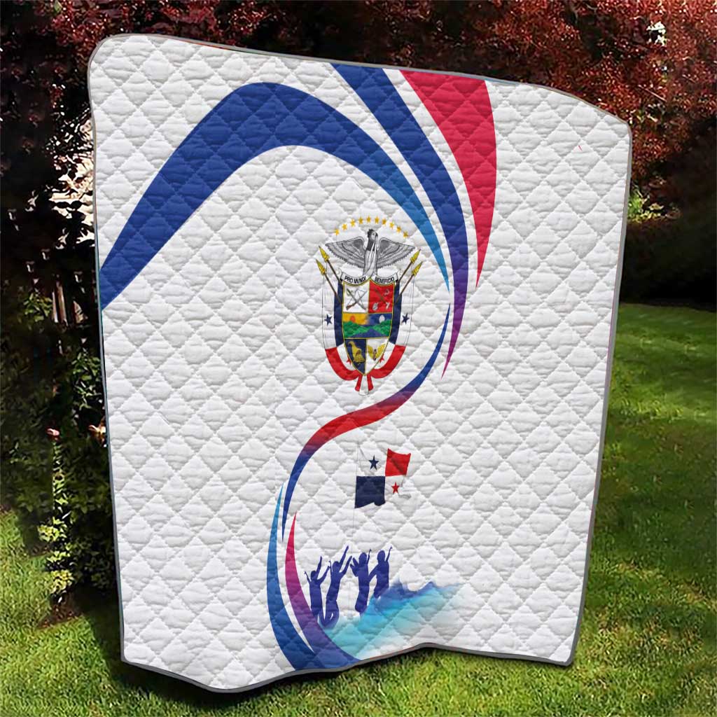 Panama Independence Day Quilt Coat of Arms and Freedom - Wonder Print Shop