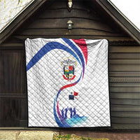 Panama Independence Day Quilt Coat of Arms and Freedom - Wonder Print Shop