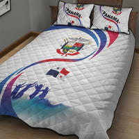 Panama Independence Day Quilt Bed Set Coat of Arms and Freedom - Wonder Print Shop