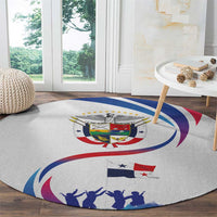 Panama Independence Day Round Carpet Coat of Arms and Freedom