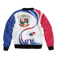 Panama Independence Day Sleeve Zip Bomber Jacket Coat of Arms and Freedom - Wonder Print Shop