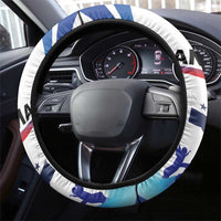 Panama Independence Day Steering Wheel Cover Coat of Arms and Freedom - Wonder Print Shop