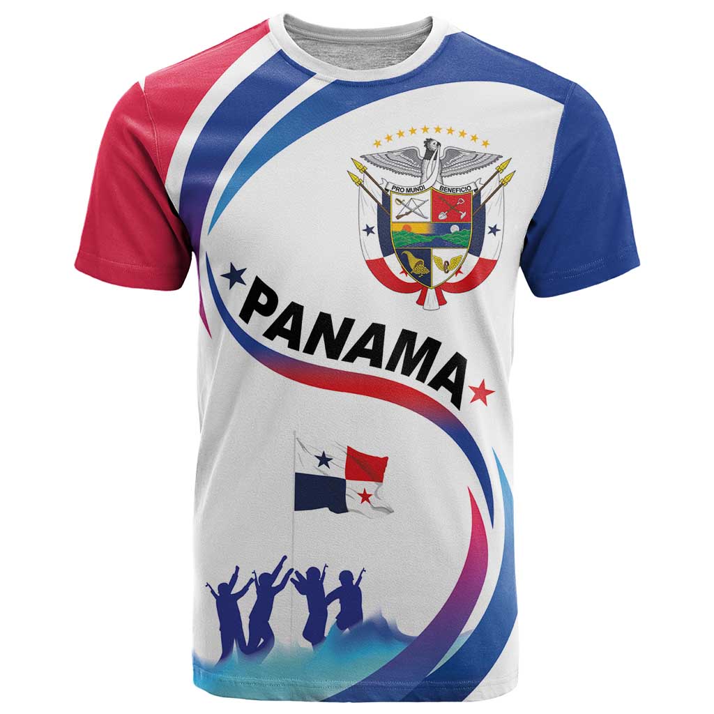 Panama Independence Day T Shirt Coat of Arms and Freedom - Wonder Print Shop
