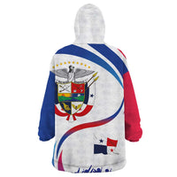 Panama Independence Day Wearable Blanket Hoodie Coat of Arms and Freedom - Wonder Print Shop