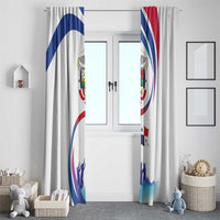 Panama Independence Day Window Curtain Coat of Arms and Freedom - Wonder Print Shop