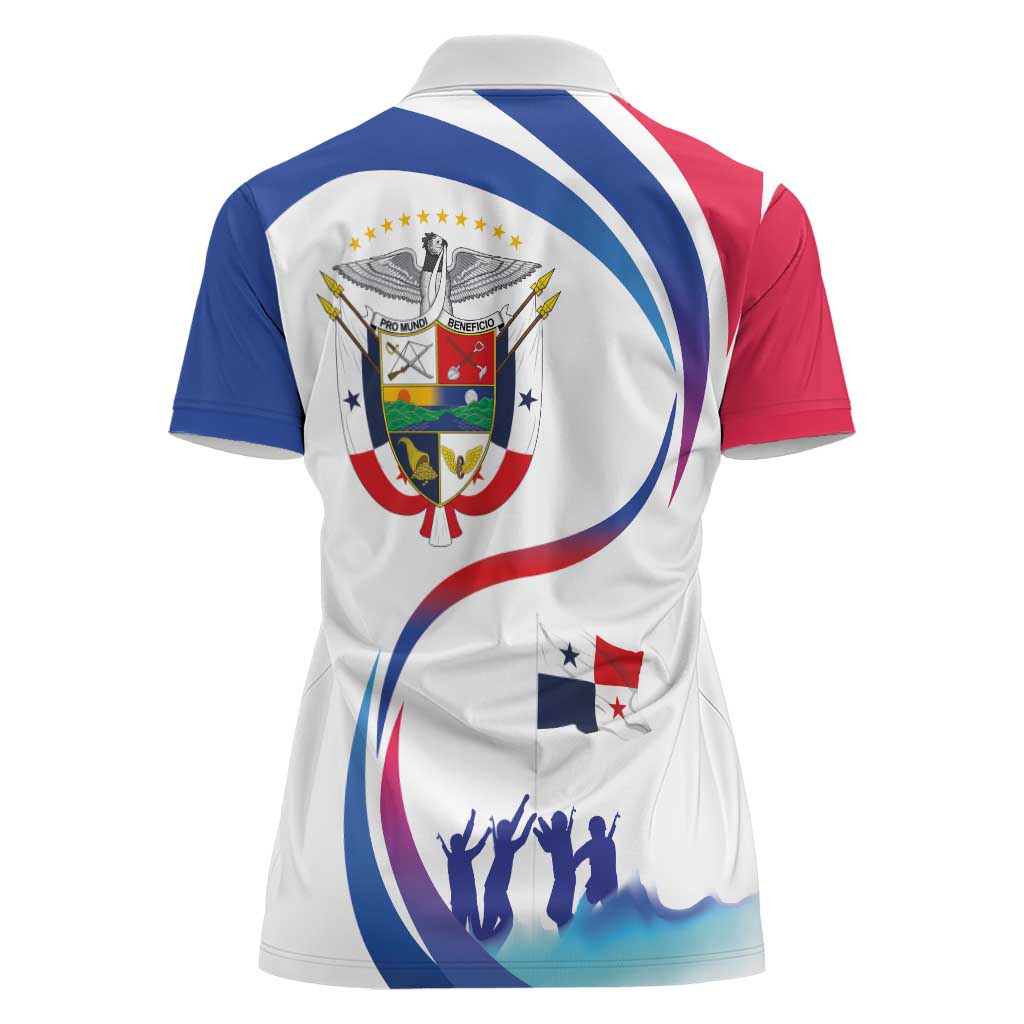 Panama Independence Day Women Polo Shirt Coat of Arms and Freedom - Wonder Print Shop