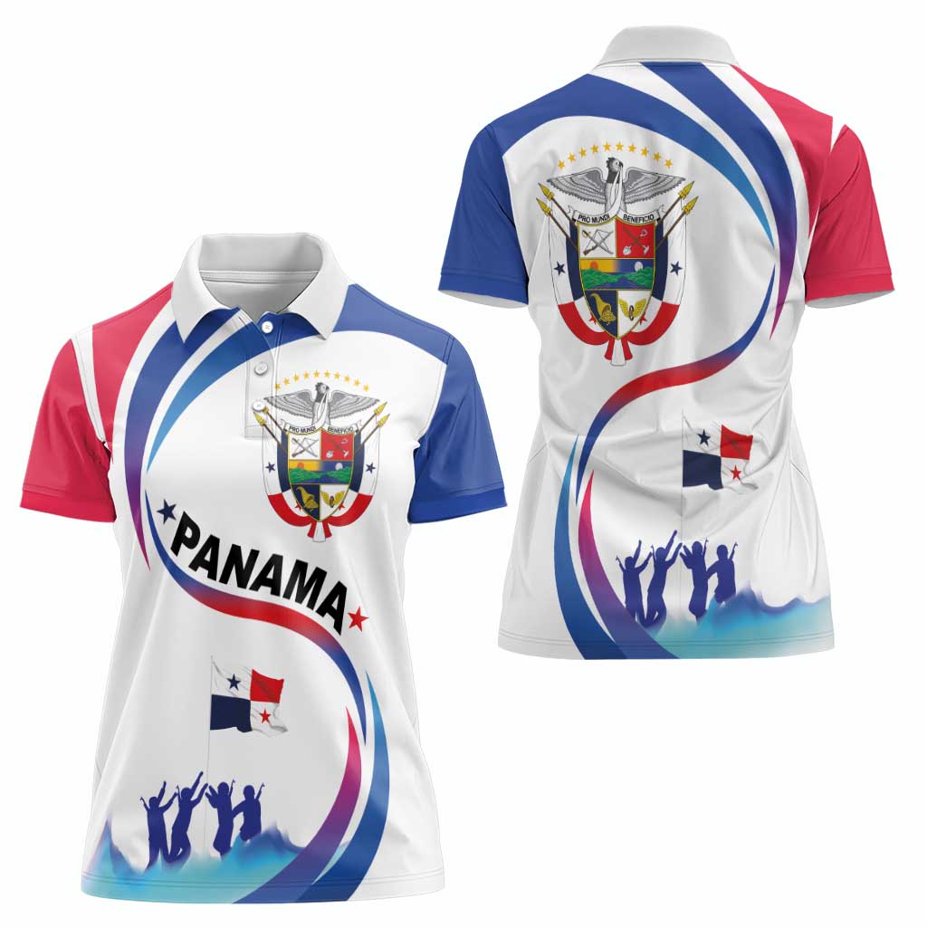Panama Independence Day Women Polo Shirt Coat of Arms and Freedom - Wonder Print Shop